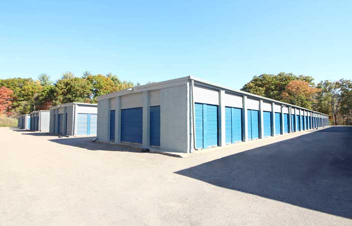 Drive-up storage units.