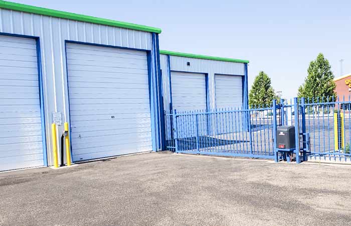 Extra large drive-up storage units with easy access.